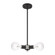 3 Lt Black Mini Chandelier (108|51133-04)