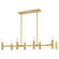 8 Lt Satin Brass Linear Chandelier (108|51138-12)
