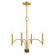 4 Lt Satin Brass Mini Chandelier (108|51334-12)