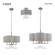 4 Lt Brushed Nickel Pendant Chandelier (108|51364-91)