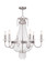 6 Light Brushed Nickel Chandelier (108|51846-91)