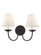 2 Light Black Wall Sconce (108|5272-04)