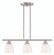 3 Light Brushed Nickel Linear Chandelier (108|53854-91)