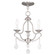 3 Light Brushed Nickel Mini Chandelier (108|6423-91)