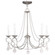 5 Light Brushed Nickel Chandelier (108|6515-91)