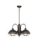Neo-Industrial 3-Light Chandelier Ceiling Light Rubbed Bronze (670|5303-RBZ)