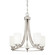 Bristo 5-Light Chandelier Ceiling Light Satin Nickel (670|7255-SN)