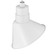 R Series 1-Light Angle Shade White (670|RAS10-WH)