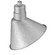 R Series 1-Light Angle Shade Galvanized (670|RAS12-GA)