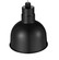 R Series 1-Light Stem Hung Deep Bowl Shade Satin Black (670|RDBS10-SB)