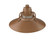 R Series 1-Light Stem Hung Railroad Shade Copper (670|RRRS14-CP)