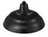 R Series 1-Light Warehouse Shade Satin Black (670|RWHS17-SB)
