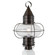 Classic Onion Outdoor Post Light (148|1510-BR-CL)