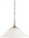 Dupont - 1 Light Hanging Dome with Satin White Glass - Brushed Nickel Finish (81|60/1829)