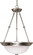 3 Light; 15 in.; Pendant; Alabaster Glass; Brushed Nickel Finish (81|60/203)