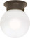 1 Light; 6 in.; Ceiling Mount; White Ball; Old Bronze Finish (81|60/247)