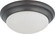 2 Light - 14'' Flush with Frosted White Glass - Mahogany Bronze Finish (81|60/3176)