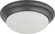 2 Light; 14 in.; Flush Mount Twist and Lock with Frosted White Glass; Mahogany Bronze Finish (81|60/3176)
