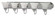 Ballerina; 5 Light; 36 in.; Vanity with Alabaster Glass Bell Shades; Polished Chrome Finish (81|60/319)