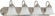 Ballerina; 4 Light; 30 in.; Vanity with Alabaster Glass Bell Shades; Brushed Nickel Finish (81|60/322)