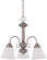 Ballerina - 3 Light Chandelier with Frosted White Glass - Brushed Nickel Finish (81|60/3241)