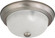 2 Light - 11'' Flush with Frosted White Glass - Brushed Nickel Finish (81|60/3261)