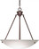 3 Light; 23 in.; Pendant; Alabaster Glass Bowl; Old Bronze Finish (81|60/371)