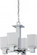 Parker - 4 Light Chandelier with Sandstone Etched Glass - Polished Chrome Finish (81|60/4005)