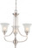 Surrey; 3 Light; Chandelier with Frosted Glass; Brushed Nickel Finish (81|60/4145)