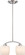 Helium - 2 Light Mini Pendant with Satin White Glass - Brushed Nickel Finish (81|60/4194)