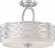 Harlow - 3 Light Semi Flushwith Slate Gray Fabric Shade - Polished Nickel Finish (81|60/4629)