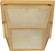 2 Light; 10 in.; Carport Flush Mount with Textured Frosted Glass; Polished Brass Finish (81|60/471)
