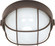 1 Light; 10 in.; Round Cage Bulk Head; Die Cast Bulk Head; Architectural Bronze Finish (81|60/519)