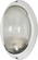 1 Light; 11 in.; Large Oval Bulk Head; Die Cast Bulk Head; Semi Gloss White Finish (81|60/526)