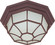 1 Light - 12'' Flush Spider Cage with Glass Lens - Old Bronze Finish (81|60/535)