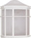 1 Light - 10'' Cage Lantern with Linen Acrylic Lens - White Finish (81|60/537)