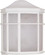 1 Light; 10 in.; Cage Lantern Wall Fixture; Die Cast; Linen Acrylic Lens; White Finish (81|60/537)
