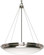 Polaris - 3 Light Pendant with Satin Frosted Glass - Brushed Nickel Finish (81|60/610)