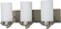 Polaris; 3 Light; 21 in.; Vanity with Satin Frosted Glass Shades; Brushed Nickel Finish (81|60/613)