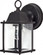 1 Light; 9 in.; Wall Lantern; Cube Lantern with Clear Beveled Glass; Textured Black Finish (81|60/638)
