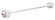 18 in. Extension Wand - White Finish - Carded (81|TP159)