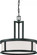 Odeon - 4 Light Pendant with Satin White Glass - Aged Bronze Finish (81|60/2978)