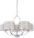 Harlow - 5 Light Chandelier with Slate Gray Fabric Shades - Polished Nickel Finish (81|60/4625)