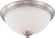 Patton - 3 Light Flush with Frosted Glass - Brushed Nickel Finish (81|60/5041)