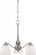 Patton - 3 Light Chandelier (Arms Down) with Frosted Glass - Brushed Nickel Finish (81|60/5042)