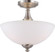 Patton - 3 Light Semi Flush with Frosted Glass - Brushed Nickel Finish (81|60/5044)