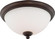 Patton - 3 Light Flush with Frosted Glass - Prairie Bronze Finish (81|60/5141)