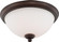 Patton; 3 Light; Flush Fixture with Frosted Glass; Prairie Bronze Finish (81|60/5141)