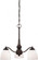 Patton - 3 Light Chandelier (Arms Down) with Frosted Glass - Prairie Bronze Finish (81|60/5142)