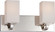 Vista; 2 Light; Vanity Fixture with Etched Opal Glass; Polished Nickel Finish (81|60/5182)